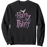 Amazon Essentials Harry Potter Multicolor Purple Logo Sweatshirt