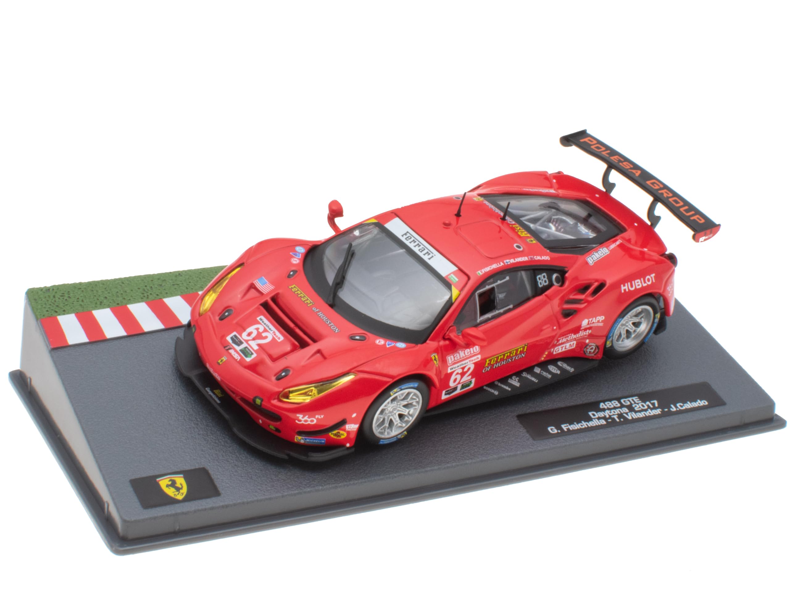 OPO 10 - Ferrari 488 GTE Daytona 2017-1/43 Ixo Racing Collection Miniature Car FT001