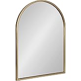 Kate and Laurel Valenti Modern Arched Wall Mirror, 24 x 32, Gold, Vibrant Decorative Mirror for Wall