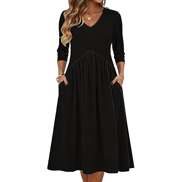 Amazon.com: Petite Summer Linen Dresses for Women Casual 3/4 Sleeve Tie  Waist Comfy Solid Embroidery Boho Flowy Beach Midi Dress Green: Clothing,  Shoes & Jewelry