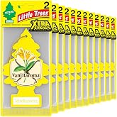 LITTLE TREES Car Air Freshener | Xtra Strength Provides Long-Lasting Scent for Auto or Home | Extra Boost of Fragrance | Vanillaroma, 24 Air Fresheners