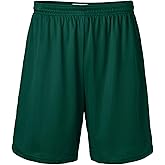 Soffe mens Mens Athletic Drawstring Mini Mesh Nylon Shorts, 7" Inseam