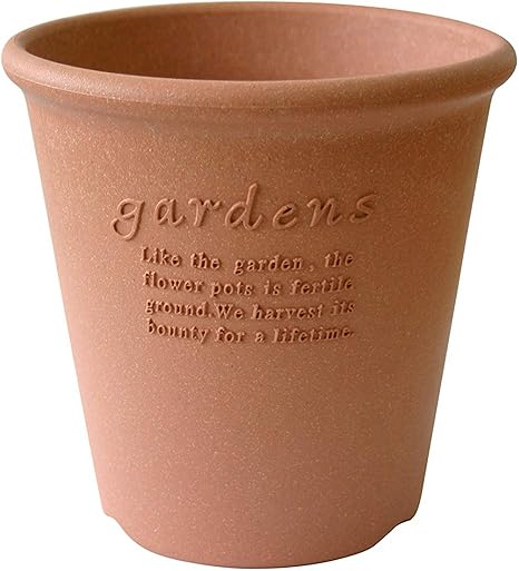 Amazon エコポット 植木鉢 丸型 5号 素焼き調 アーブル Hachiman Gardens Arbre 鉢