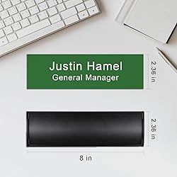 Custom Office Wall or Desk Name Plates with