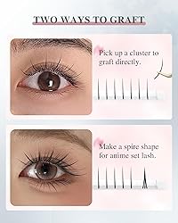 NAGARAKU Spikes Eyelash Extensions Wispy Lash