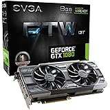 EVGA GeForce GTX 1080 FTW DT GAMING ACX 3.0, 8GB GDDR5X, RGB LED, 10CM FAN, 10 Power Phases, Double BIOS, DX12 OSD Support (PXOC) Graphics Card 08G-P4-6284-KR