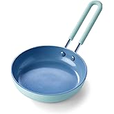 GreenPan Mini Healthy Ceramic Nonstick, 5" Round Egg Pan, PFAS-Free, Dishwasher Safe, Stay Cool Handle, Mint Green