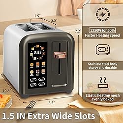 SEEDEEM Toaster 2 Slice, Full Touch Control