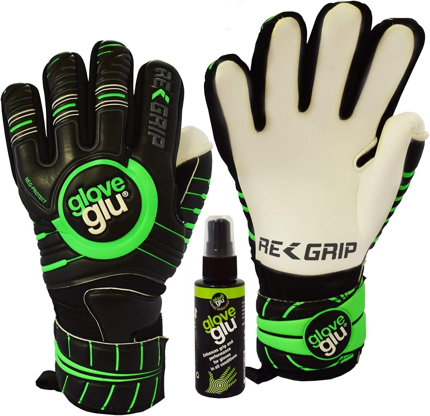 Glove Glu REGRIP Goalkeeper Gloves (NEG Protect), Size 10