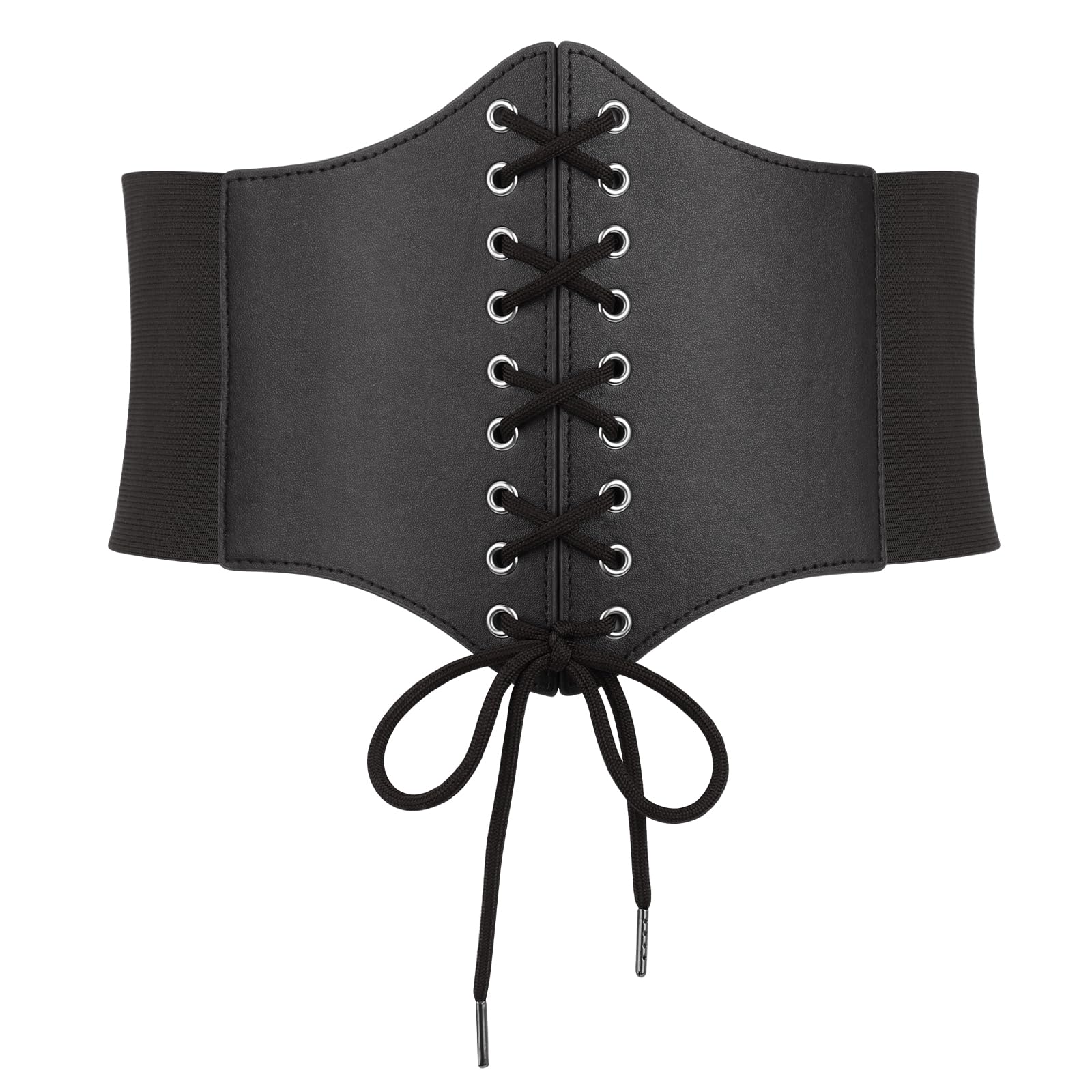 Corset Belt for Women Lace Up Elastic Waist BeltTied Waspie 