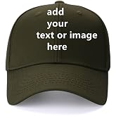 Custom Baseball Cap with Your Text for Men Women,Personalized Adjustable Trucker Caps Casual Sun Peak Hat for Gifts