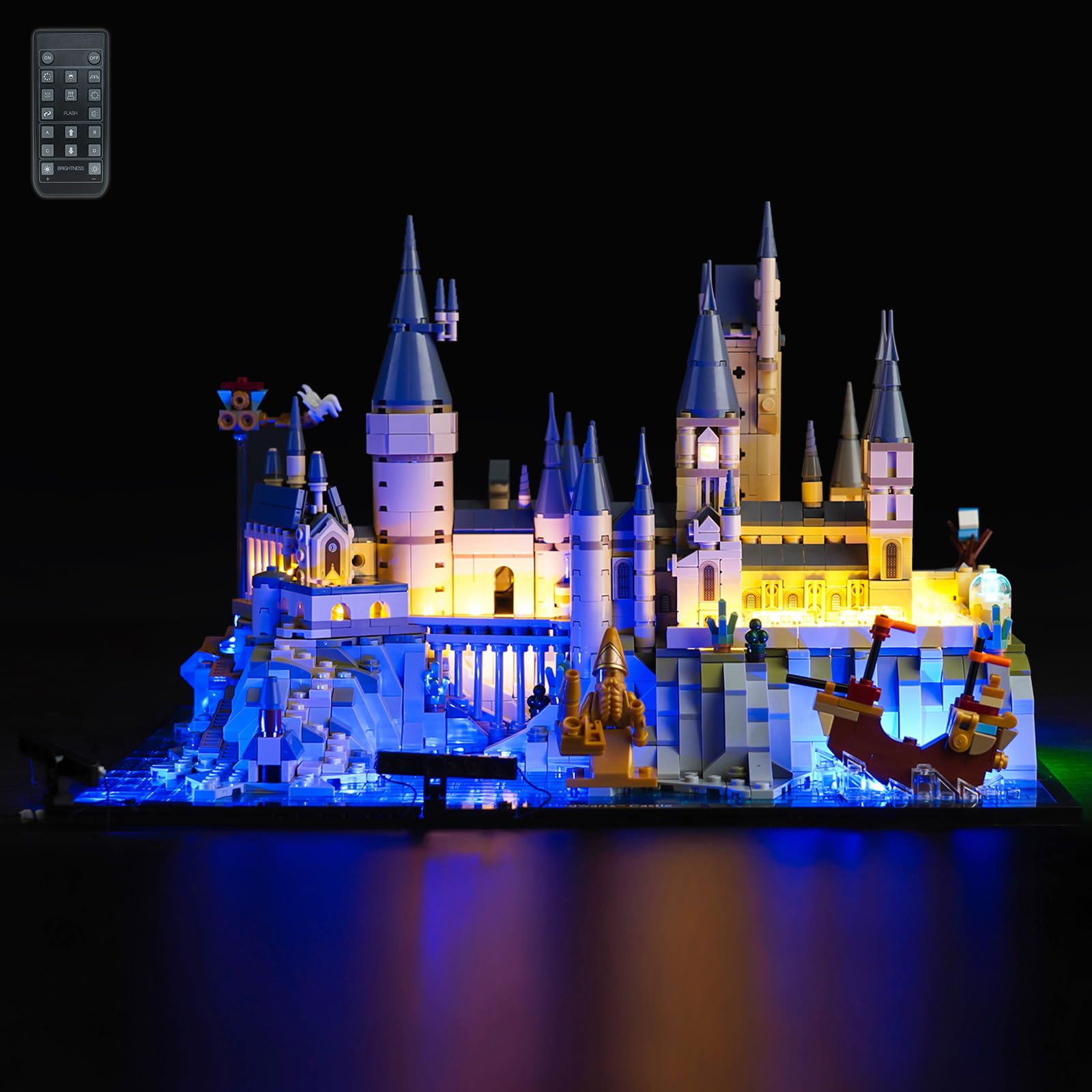 Light Kit for Lego Hogwarts Castle and Grounds 76419, Lighting Set for Lego 76419 Hogwarts Castle and Grounds - Not Include Models, Just Light Kit (Remote Control Version) — image 1
