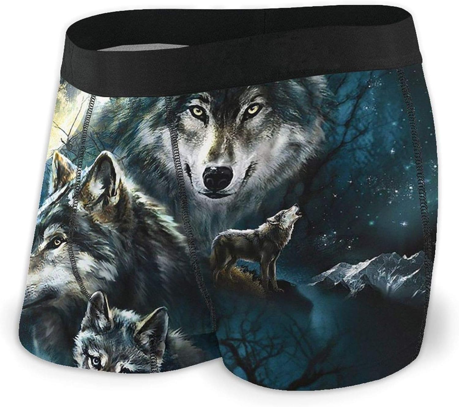 Wolf Family Men s Underwear Boxer Briefs Comfortable Underpants S XXL 