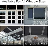 VSUDO Blackout Window Film Privacy - Black Frosted Glass Film 90x400 cm view 7