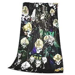 Slfkrog Ghost Flannel Throw Blanket for Couch and