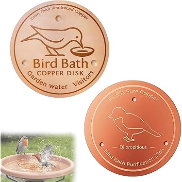 Copper Bird Bath, Copper Cleaning Disk, 3.94in Triple Point