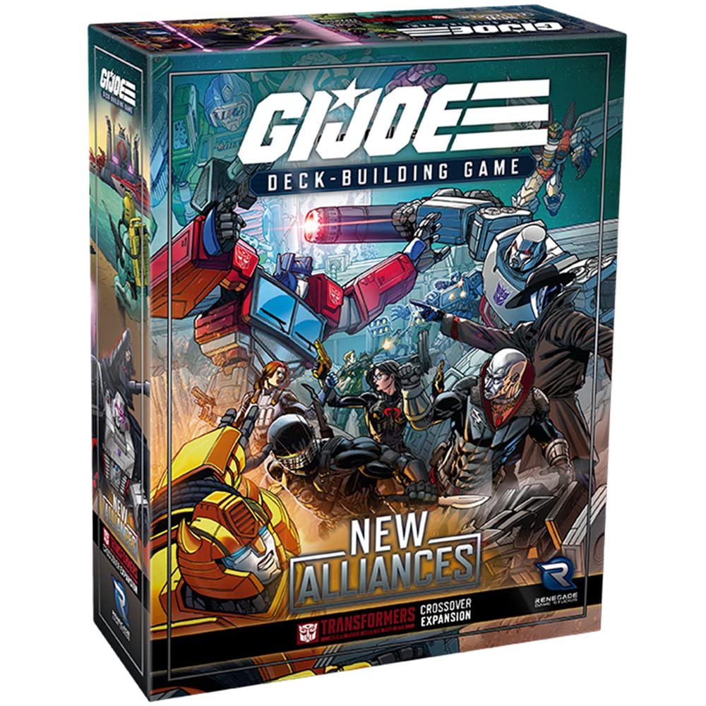 Renegade Game Studios | G.I. JOE Deck-Building Game New Alliances: A Transformers Crossover | Card Game Expansion | Ages 14+ | 1-4 Players | 45-70 Minutes Playing Time