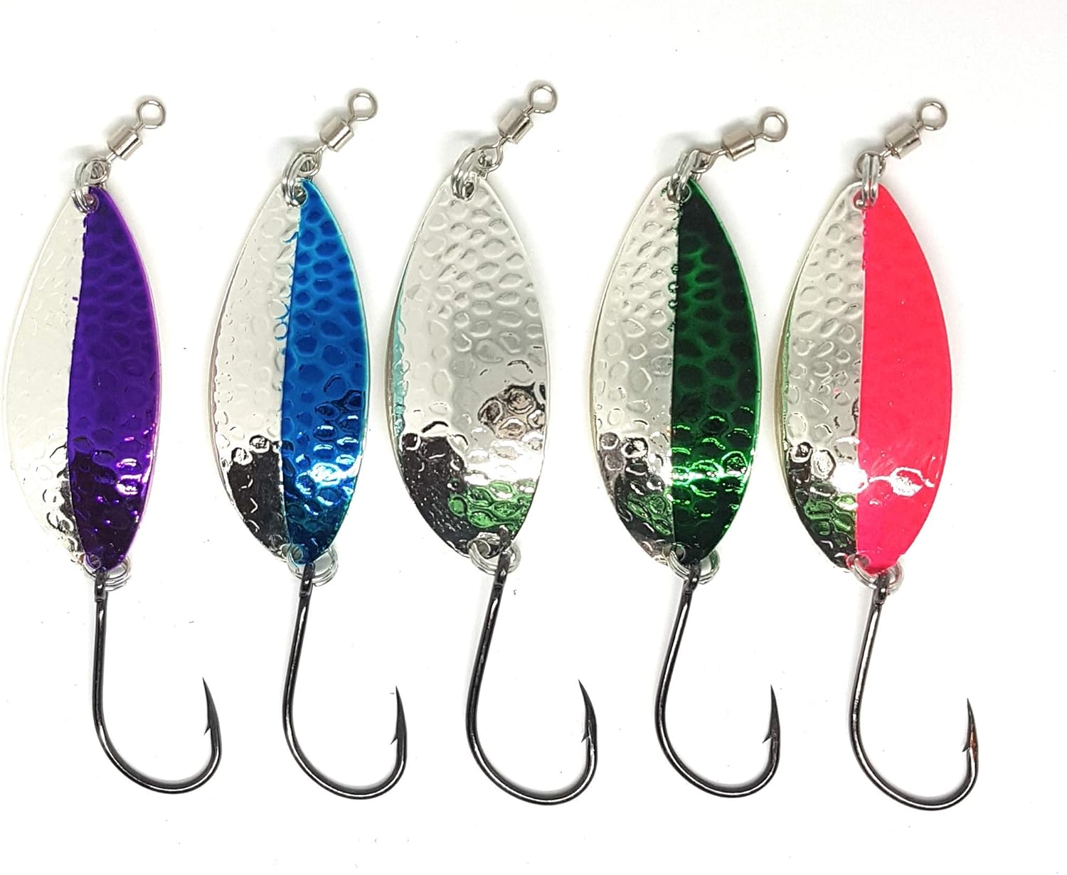 Prime Lures Cucharas de Pesca de fundición 5 Unidades Dos tamaños 2/5oz