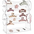 thumbnail image 2 of Vanity Table Organizer Muross 360 Rotating Claw Clip Organizer - Acrylic Display Holder For Hair Clips, Vanity Table Stand Kitsch Hair Clip 2 of 13