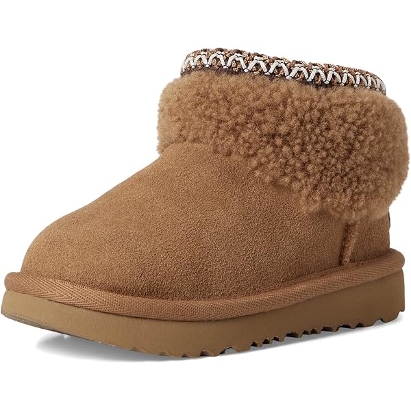 Amazon.com: UGG Kids K Classic Ultra Mini Maxi Curly Boot