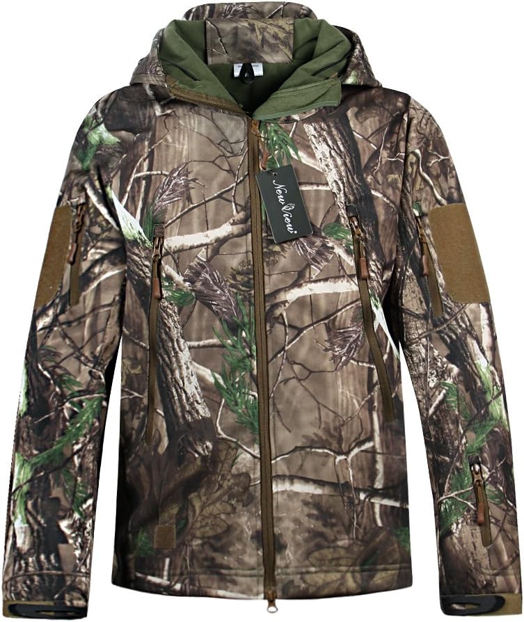 Camo Jacket Outdoor Waterproof Hunting Camouflage Coat for Unisex