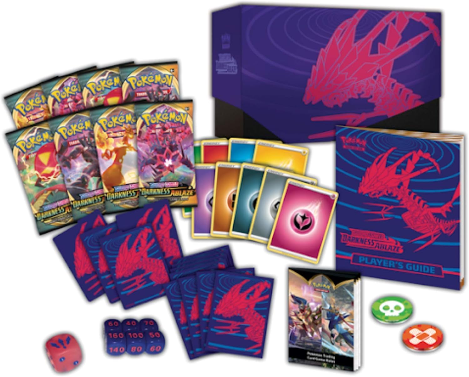 Pokémon TCG: Sword & Shield-Darkness Ablaze Elite Trainer Box (8 Boosters & Premium Accessories), Multicolor, Width: 19.05 cm - Image 3