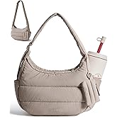 BAGSMART Shoulder Bag for Women Small Puffer Purses Crossbody Bag, Lightweight Fluffy Hobo Handbag Puffy Pouch