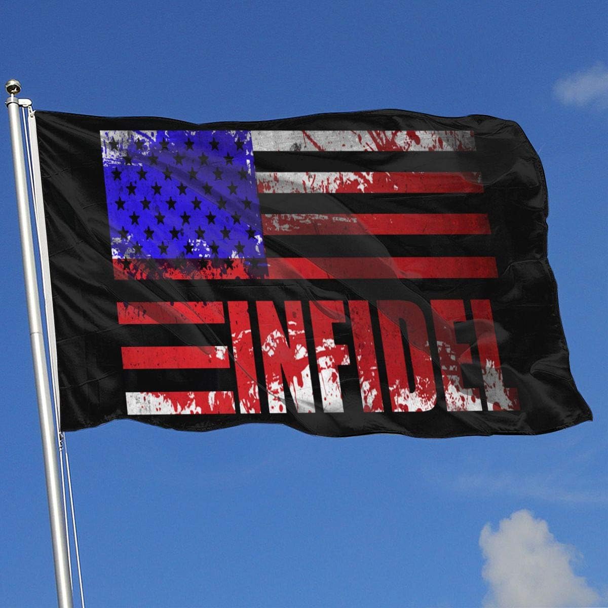 Amazon Com American Flag Infidel Patriotic Flags 3x5 Foot Banner