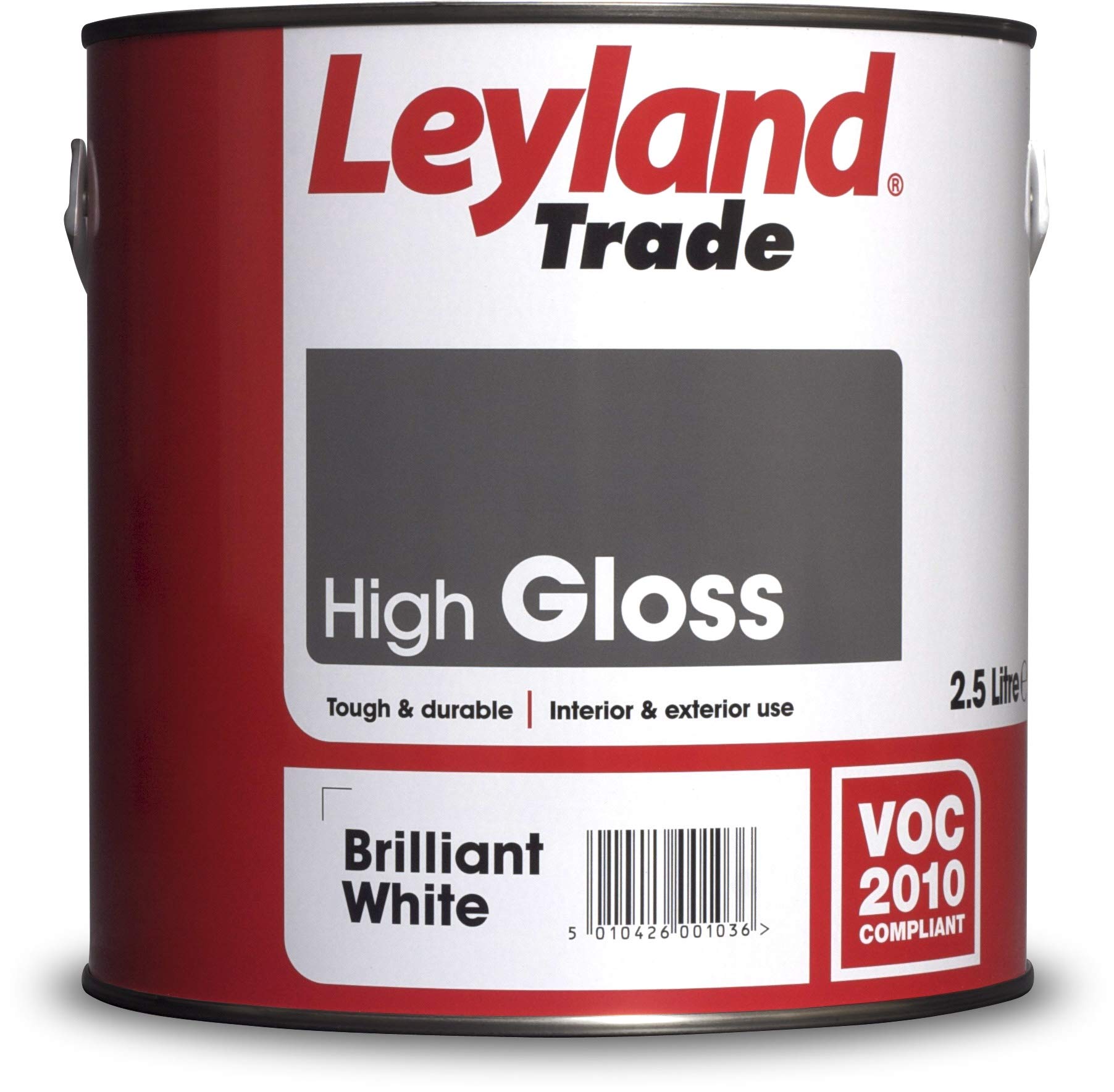 Leyland Trade High Gloss Paint - Brilliant White 2.5L