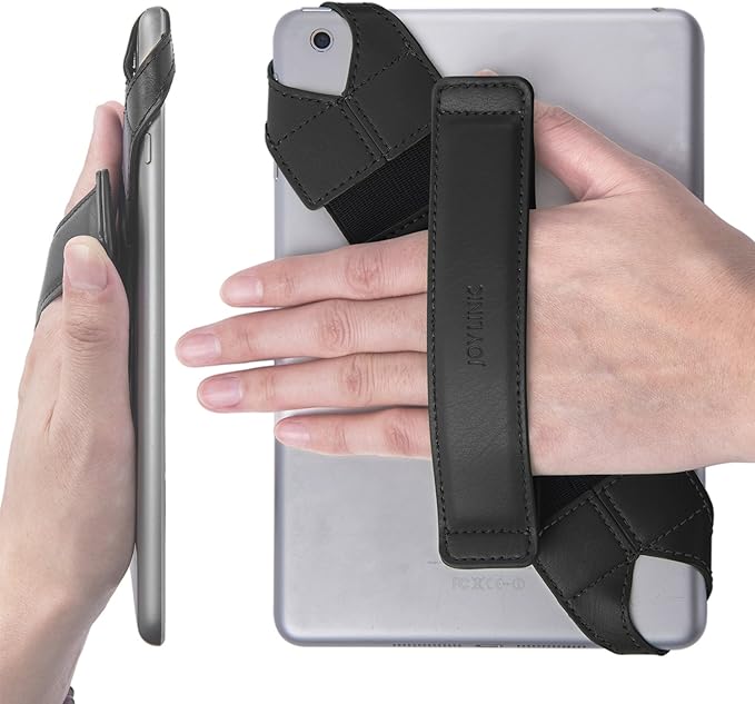 Universal Tablet Hand Strap Holder, Joylink 360 Degrees Swivel Leather
