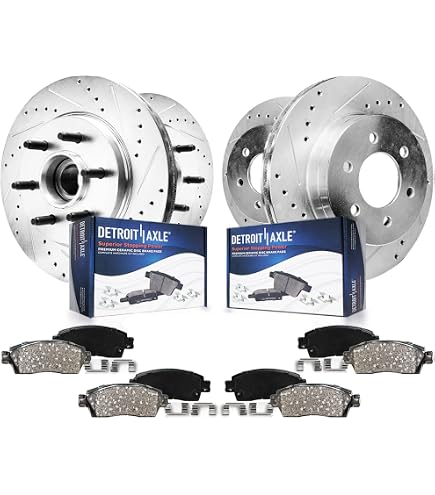 Detroit Axle Rear Brake Rotors - Pair For 6-Lug Ford F-150 2004-2011 & Lincoln Mark LT 2006-2008