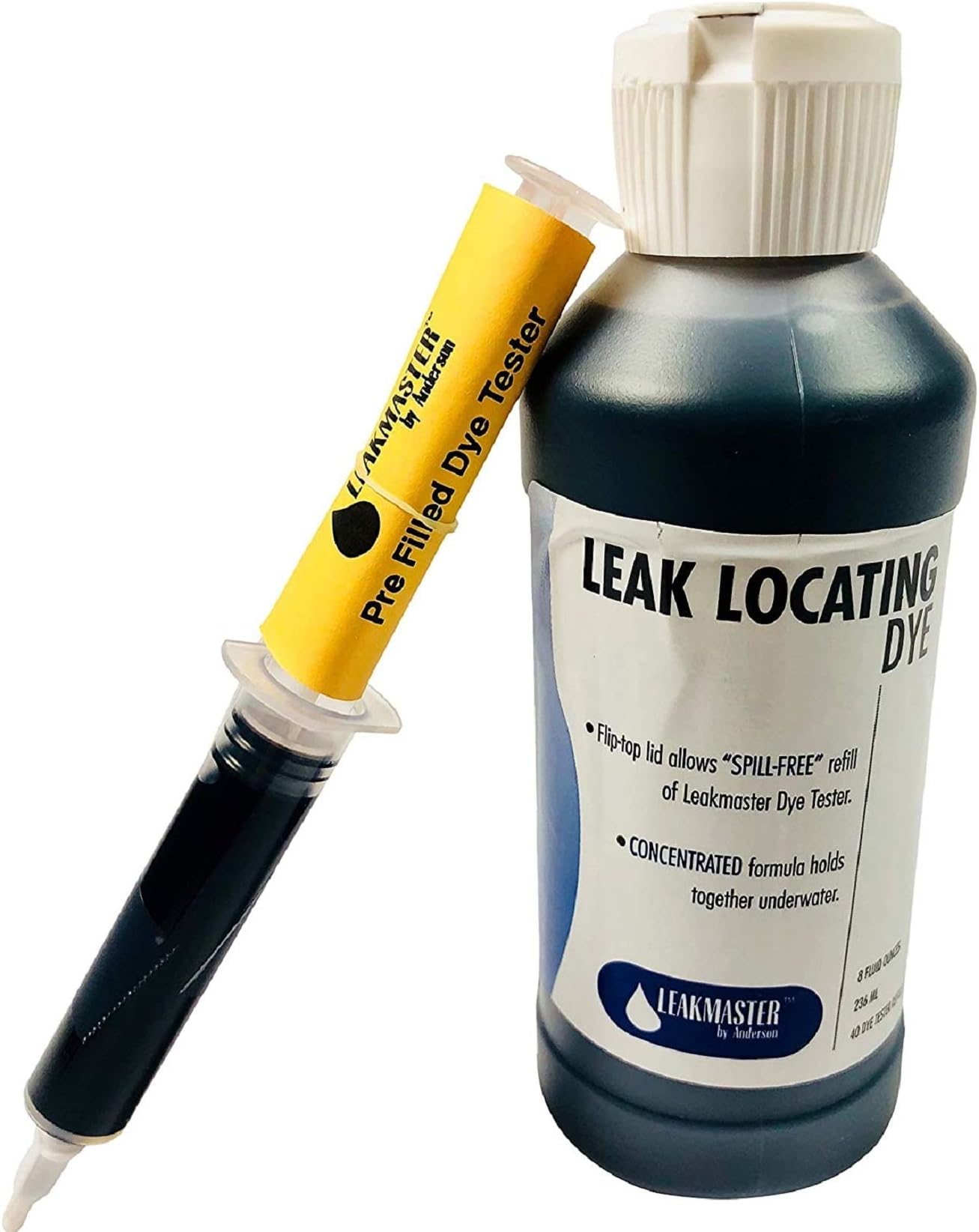 Pool Leak Detection Kit Leakmaster Leak Location Dye with Refillable
