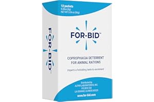 For-Bid Stool Eating Deterrent for Dogs & Cats – Vet-Recommended Coprophagia Deterrent for Dogs for 50+ Years – Effective, Pet Safe, Helps Reduce Odors & Won't Alter Food Taste – Made in The USA