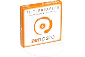ZENPORE Qualitative Filter Paper 11cm Lab Filter Paper for Chemistry, Standard Qualitative Grade 4-Fast Flow 110mm(100 Discs)