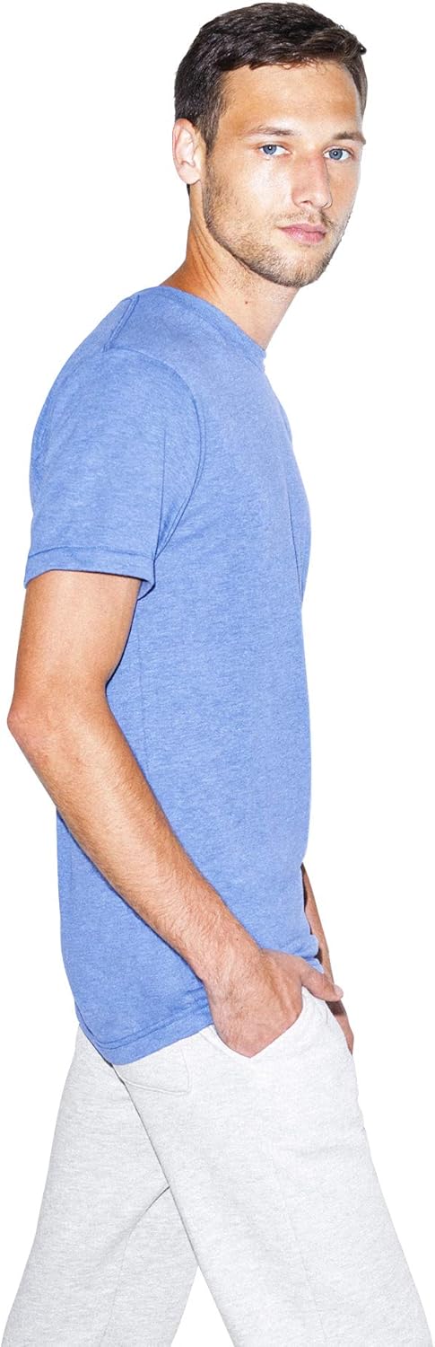 American Apparel Tri-Blend Crewneck Short Sleeve Track T-Shirt, 2-Pack: Clothing