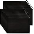 Koolmox 20 Makeup Bags in Bulk, 9x7 Large Plain Black Canvas Pouch with Zipper, Cotton Cosmetic Bags Wholesale for Painting, Heat Transfer Printing, Crafting, Drawing Decoration, Pen Case