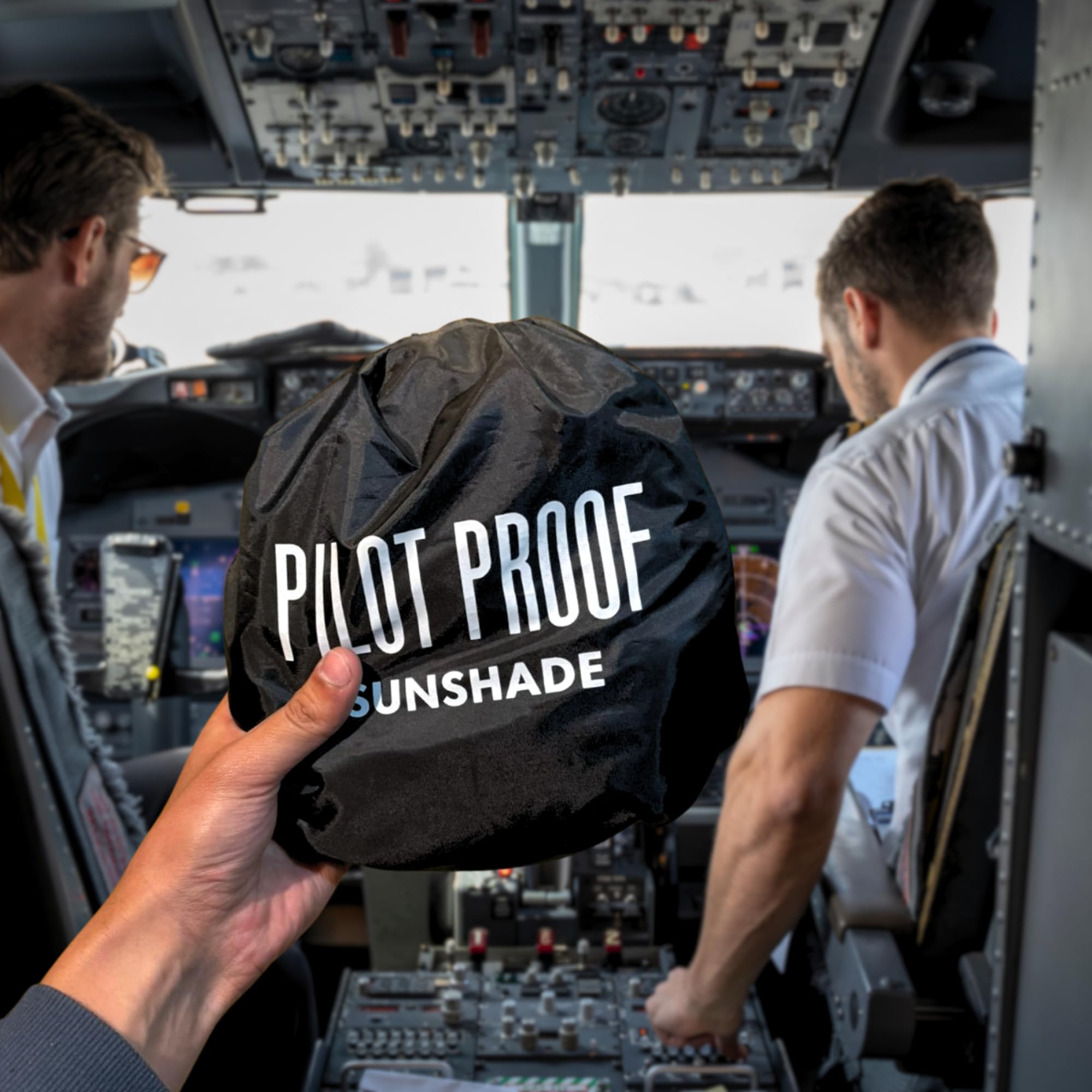 PILOT PROOF Sunshades for Aircraft Boeing 737 UV Defender UPF 50+ Heat Shield Foldable Compact Bag for Easy Carrying (Boeing 737)