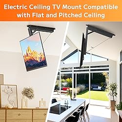 Yegosh Electric Ceiling TV Mount, Remote Adjustable