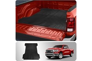 Thinzyou Bed Mat Compatible with 2019-2024 Dodge Ram 1500 Trunk Bed Mat 6.5 FT All Weather 6.5' Bed Liner 6.4 FT 2023 Ram 1500 Accessories (6.5ft Long Rear Trunk Mat)