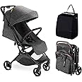MAMAZING Lightweight Baby Travel Stroller–Mom’s Choice Gold Award Winner, Compact & Airplane-Friendly, One-Handed Folding Design, 11.6 lbs, Perfect for Toddlers, Black