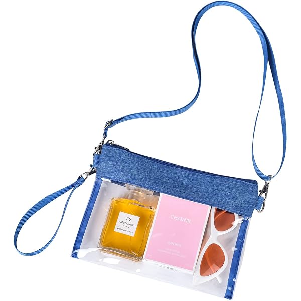 2-Pack Clear Crossbody Bag For Concerts & Stadiums - Small Clear Purse Women's Event Bag