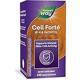 Nature's Way Cell Forté IP-6 & Inositol Immune Support Supplement with Calcium, Phosphorus, and Magnesium*, Gluten-Free, Vegan, 240 Capsules (Packaging May Vary)