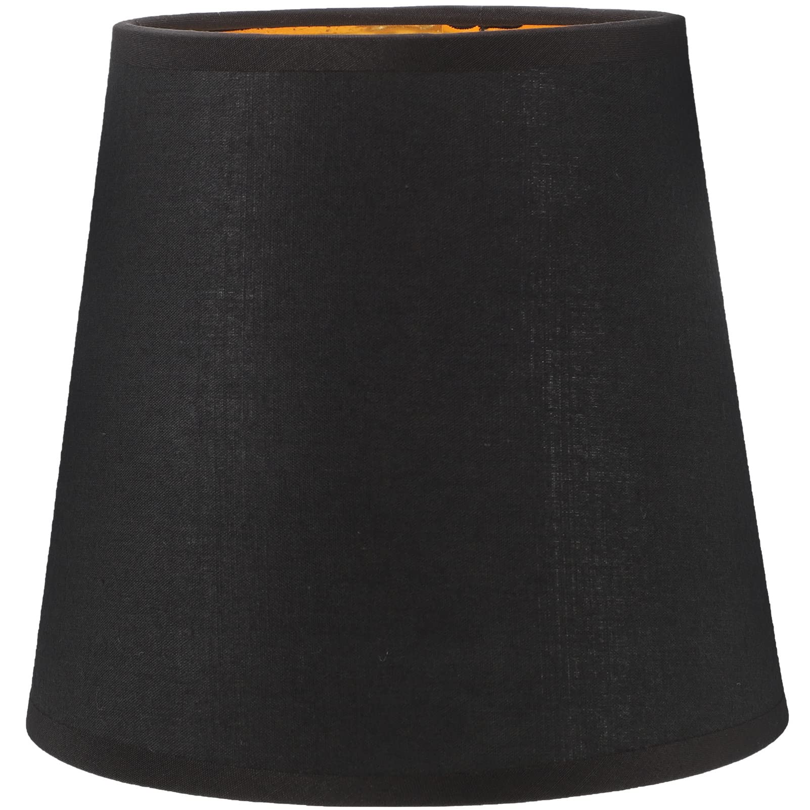 BESPORTBLE Rustic Desk Cloth Drum Lamp Shades Replacement Drum Lampshades for Chandeliers Floor Light Linen Hand Crafted Black Red Light Bulbs