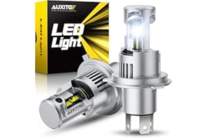 AUXITO 9003 Bulb H4 Bulbs, 44000LM Brighter Ultra-Bright, Plug N Play, Long Lifespan, No Flicker, 99% Compatibility, 2PCS