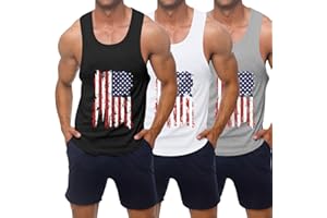 KAWATA Men's Workout Tank Tops Quick Dry Gym Muscle Tees Fitness Bodybuilding Sleeveless T Shirts