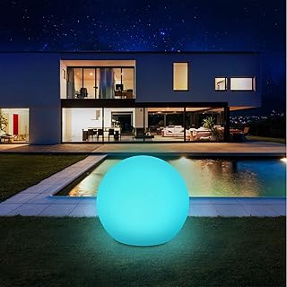 Solarlampen für außen, infray Solarleuchten für außen, Solar Gartenleuchten 30cm Solarkugel mit 9 Modi Leuchte, IP67 Wasserdicht LED Solarleuchten [Energieklasse A+++]