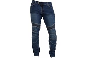 RIDER PROTEC Mens Motorbike Riding Jeans Stretch Panel Armor Adventure Motorcycle Pants Aramid Protective Lining Trousers