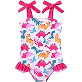 Vieille Toddler Girls Swimsuits Ruffle Bathing Suits One Piece Swimwear 2-6T