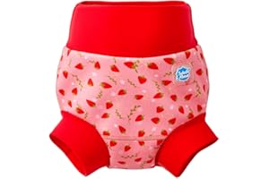 Splash About Happy Nappy Swim Diaper, Strawberry Field, 2-3 Years