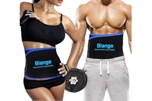 Biange Waist Trainer for Women Men Sweat Belt Waist Trimmer Belly Band Stomach Wraps